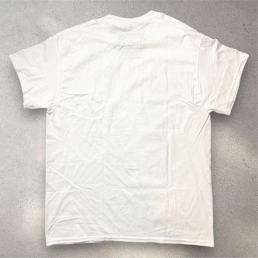 Death Row Records Mens White Graphic T-Shirt Electric Chair Logo Size M Hip Hop - Picture 6 of 6